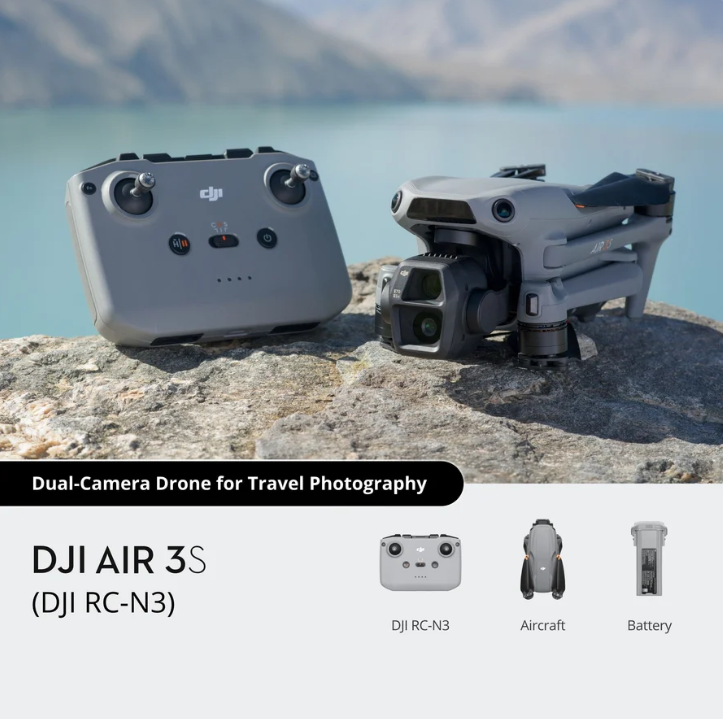 DJI Air 3S (DJI RC-N3) – Dual-Camera 4K Camera Drone