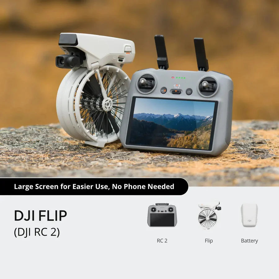DJI Flip (DJI RC 2) – Lightweight 4K Camera Drone