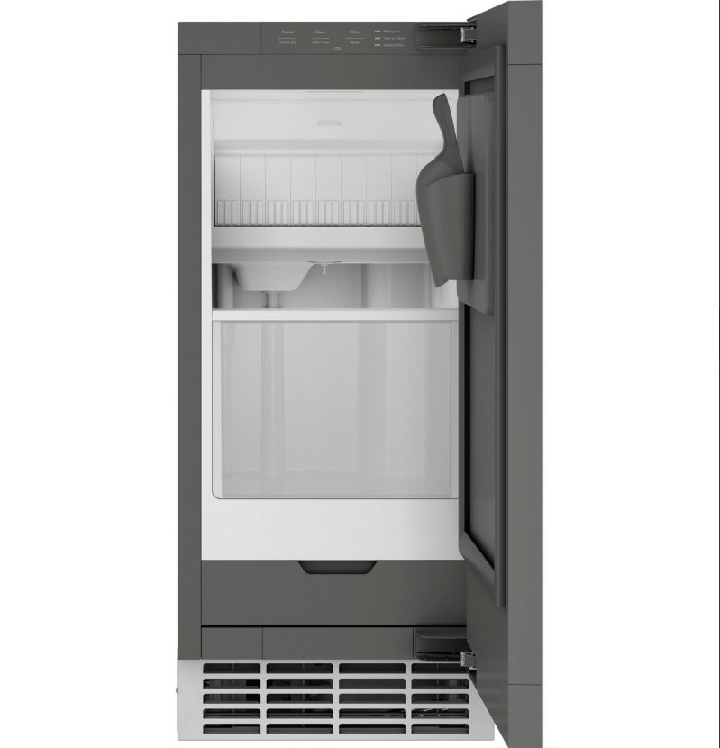 GE Appliances 15-Inch Panel-Ready Clear Ice Maker – Built-In Undercounter Nugget-Free Ice Machine