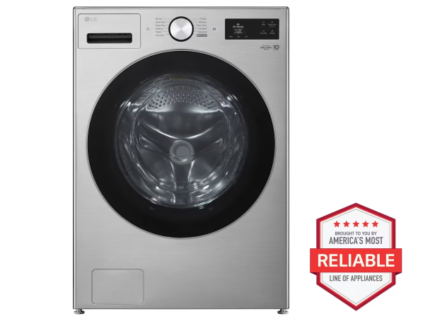 LG 5.0 cu. ft. Smart Front Load Washer with TurboWash® 360°, AI Sensing & Steam – Graphite Steel