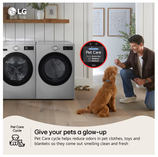LG 5.0 cu. ft. Smart Front Load Washer with TurboWash® 360°, AI Sensing & Steam – Graphite Steel