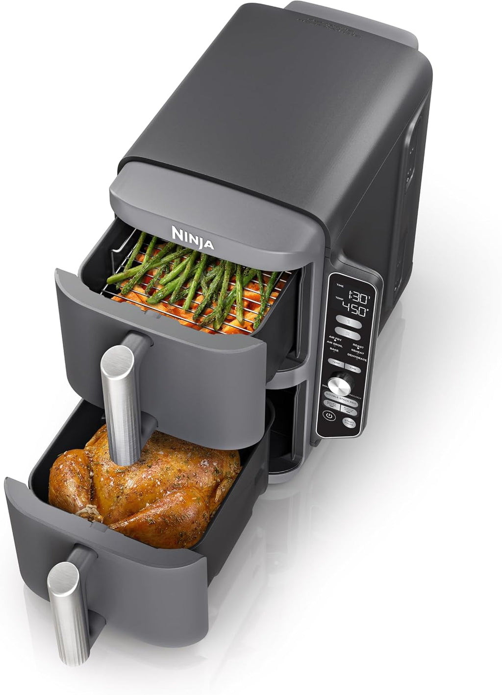 Ninja DoubleStack Pro 2-Drawer Air Fryer – Dual Zone 6-in-1 Countertop Air Fryer.